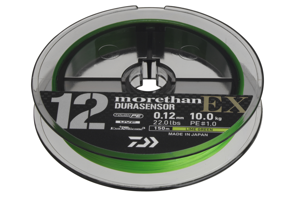 Morethan DURASENSOR 12 BRAID EX+Si3 <span>| Geflochtene Schnur | lime green</span>