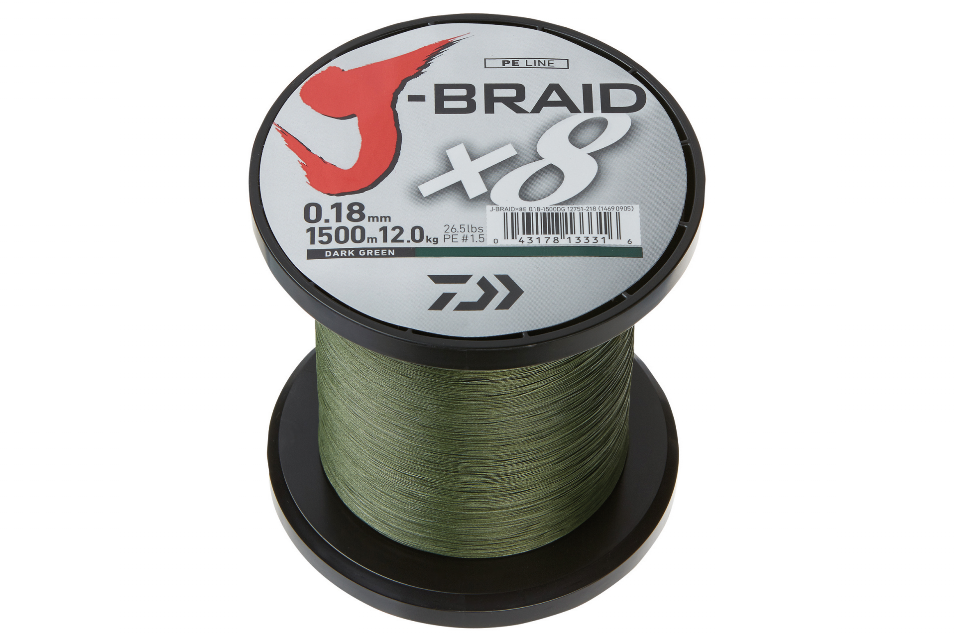 Daiwa J-Braid X8 Treccia Intrecciata 0,35 Mm - 36 Kg - 300 M Chartreuse | Filo Per Pesca Spinning E Mare