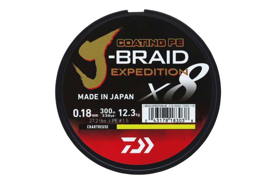 J-Braid Expedition X8 <span>| Geflochtene Schnur | chartreuse</span>