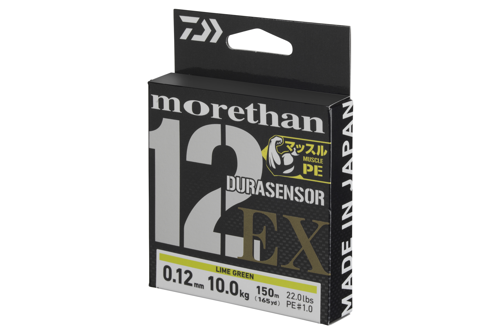 Morethan DURASENSOR 12 BRAID EX+Si3 <span>| Geflochtene Schnur | lime green</span>